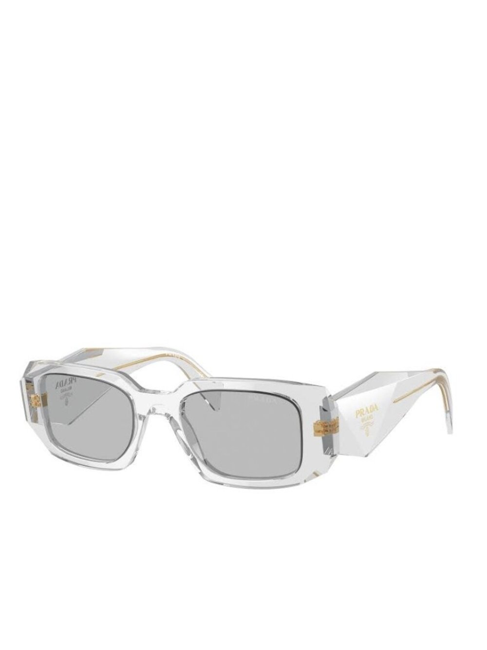 NEW PRADA SQUARE SUNGLASSES SPR 17W 12R30B GREY PR 17WS 12R30B PRADA PR17WS